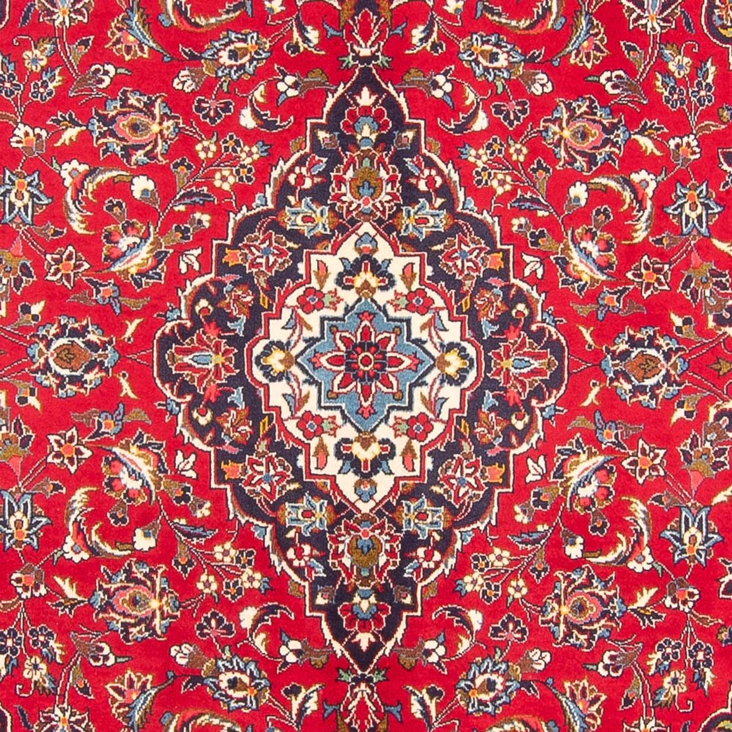 Alfombra persa - Keshan - 303 x 204 cm - rojo