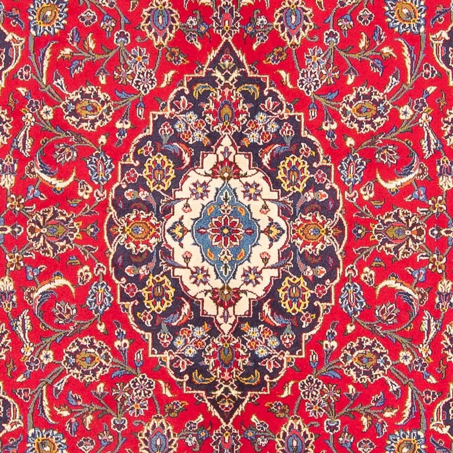 Alfombra persa - Keshan - 302 x 205 cm - rojo
