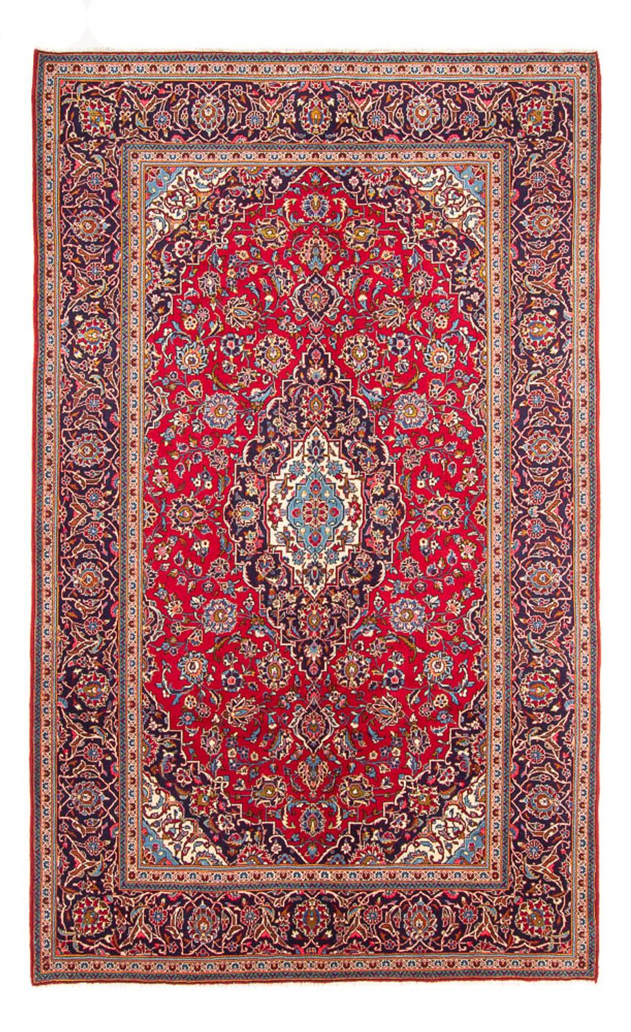 Alfombra persa - Keshan - 310 x 200 cm - rojo