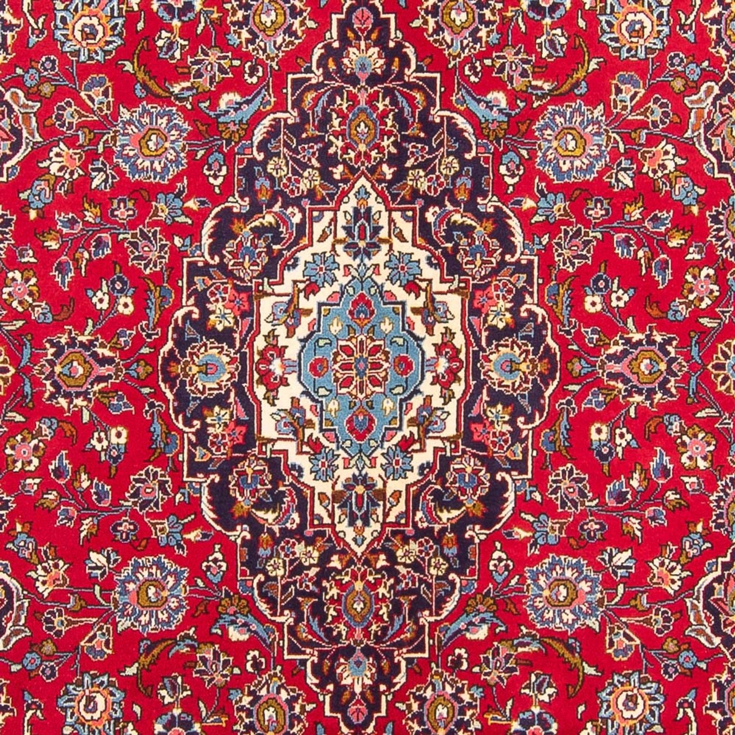 Alfombra persa - Keshan - 310 x 200 cm - rojo
