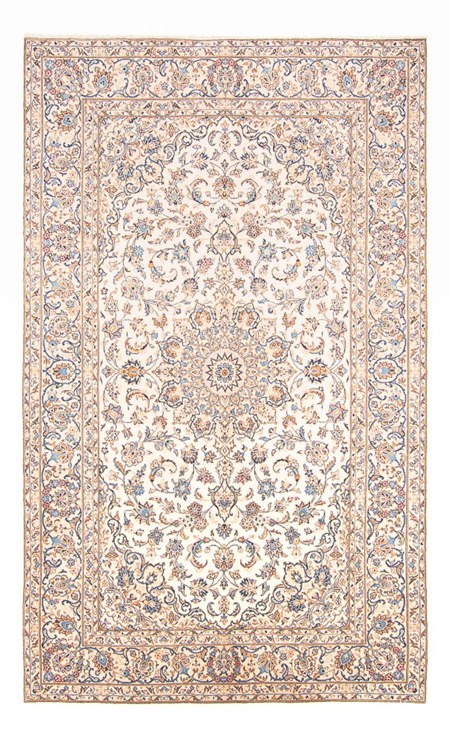 Alfombra persa - Keshan - 314 x 198 cm - crema