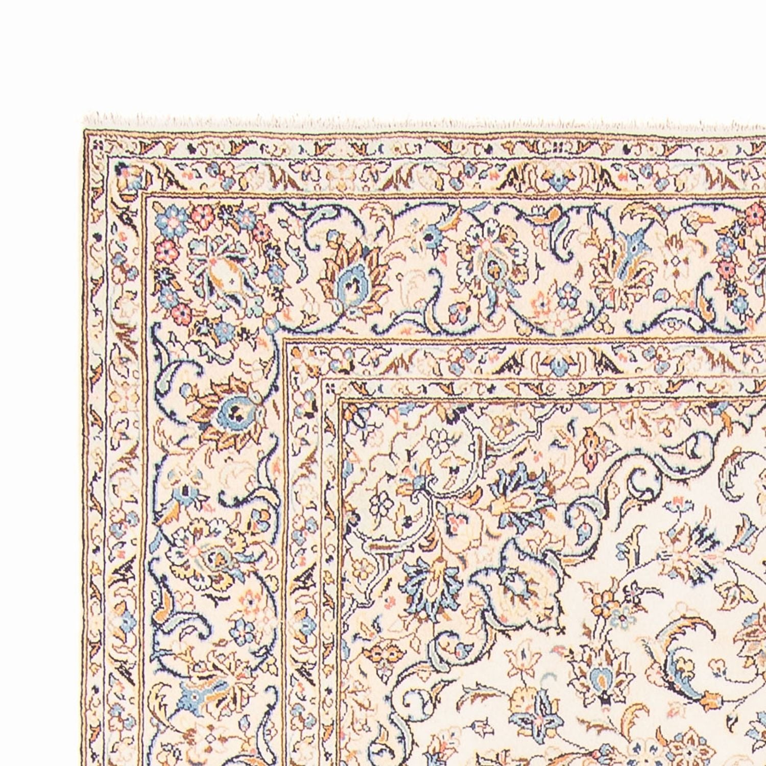 Alfombra persa - Keshan - 314 x 198 cm - crema