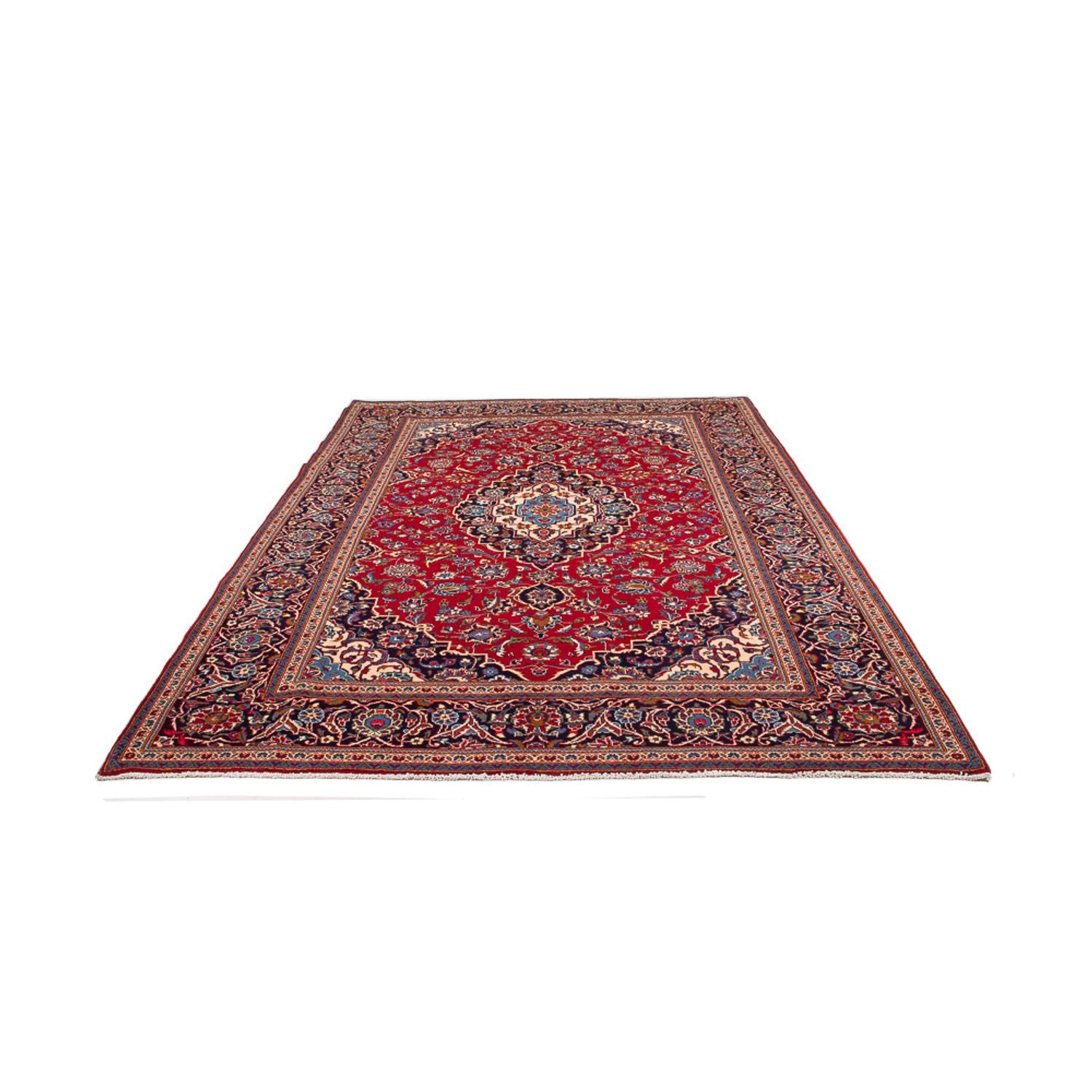 Alfombra persa - Keshan - 300 x 208 cm - rojo