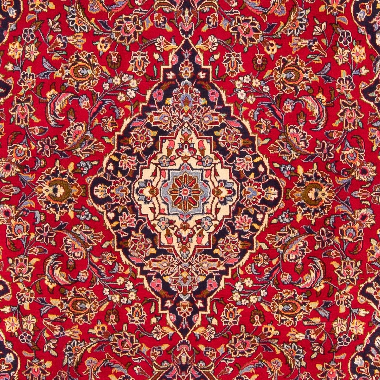 Alfombra persa - Keshan - 305 x 205 cm - rojo