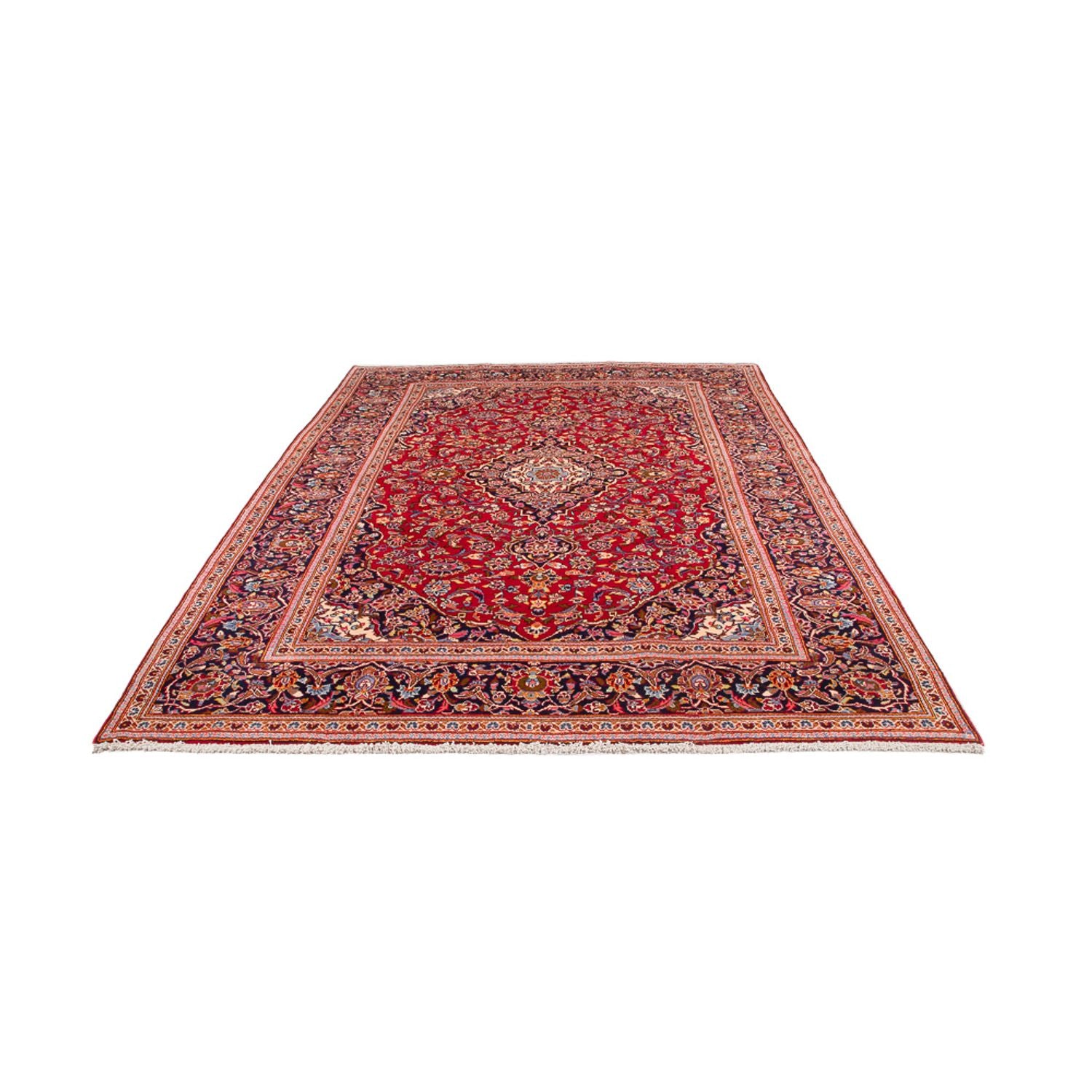 Alfombra persa - Keshan - 305 x 205 cm - rojo