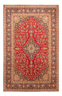 Alfombra persa - Keshan - 307 x 204 cm - rojo