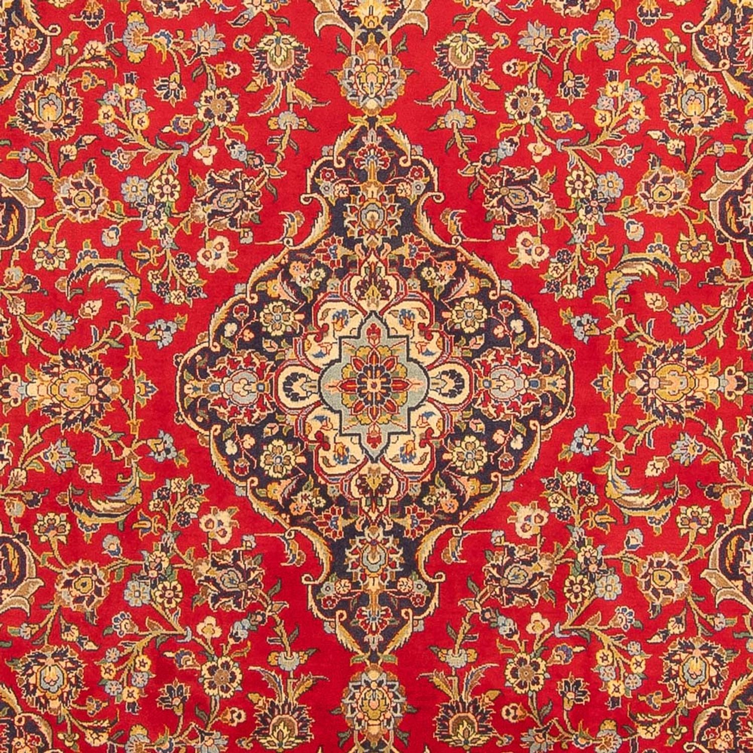 Alfombra persa - Keshan - 307 x 204 cm - rojo