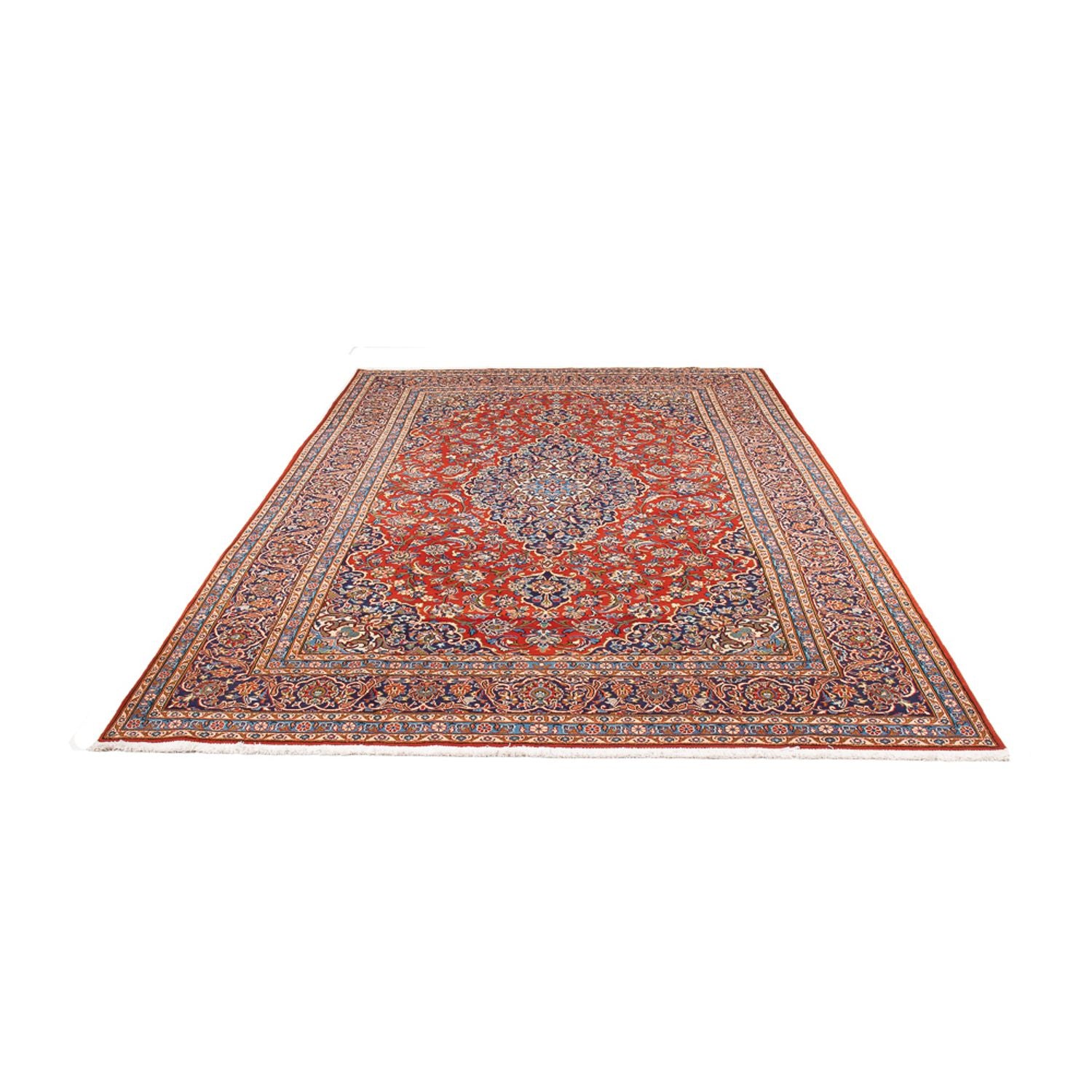 Alfombra persa - Keshan - 314 x 202 cm - rojo