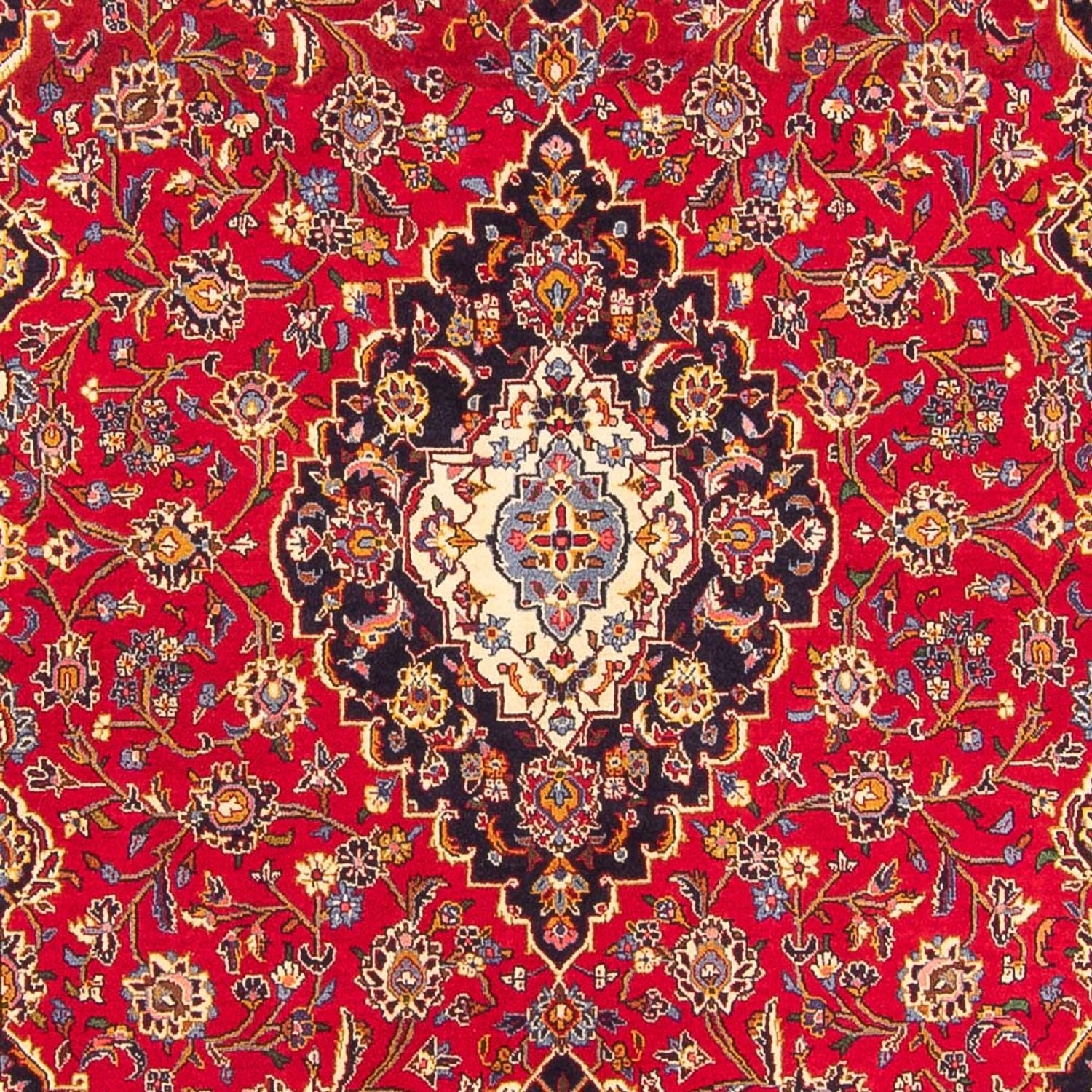 Alfombra persa - Keshan - 305 x 209 cm - rojo