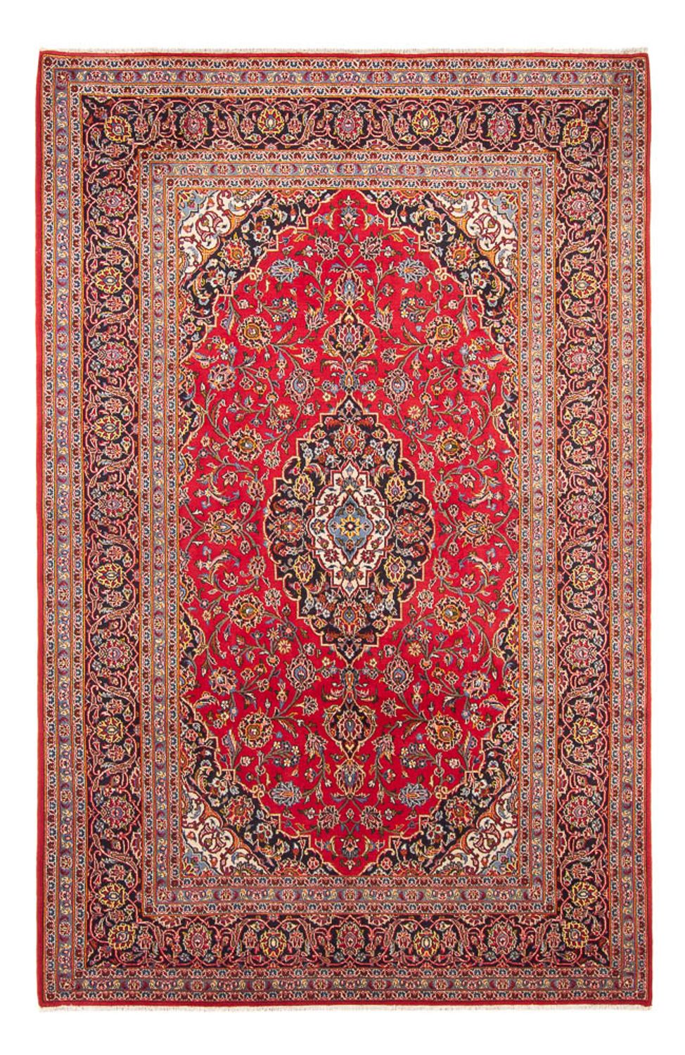 Alfombra persa - Keshan - 307 x 210 cm - rojo
