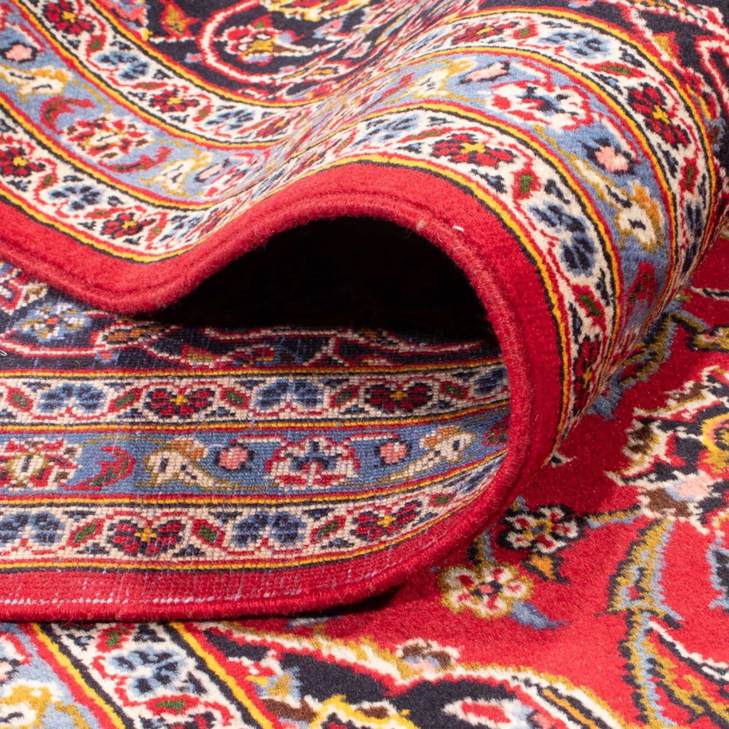 Alfombra persa - Keshan - 307 x 210 cm - rojo