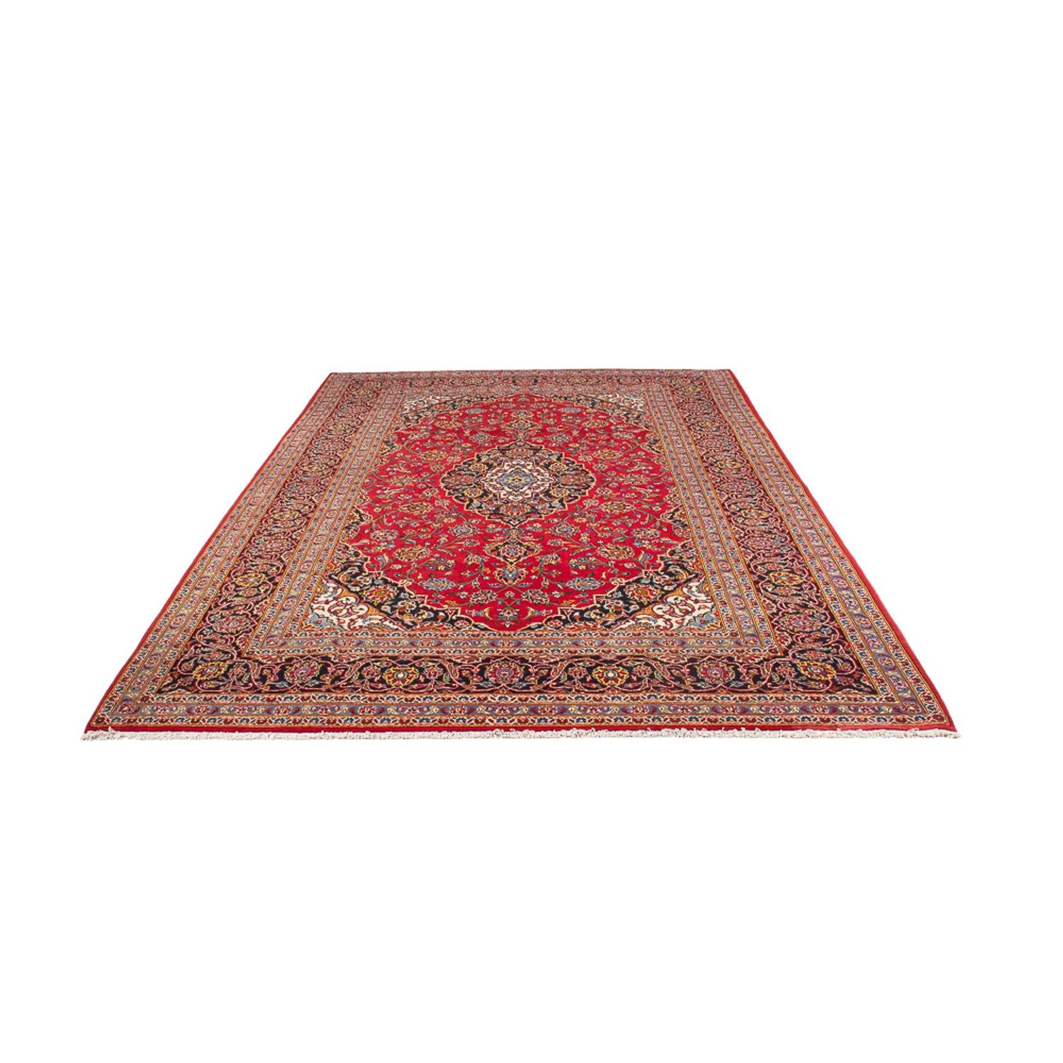 Alfombra persa - Keshan - 307 x 210 cm - rojo
