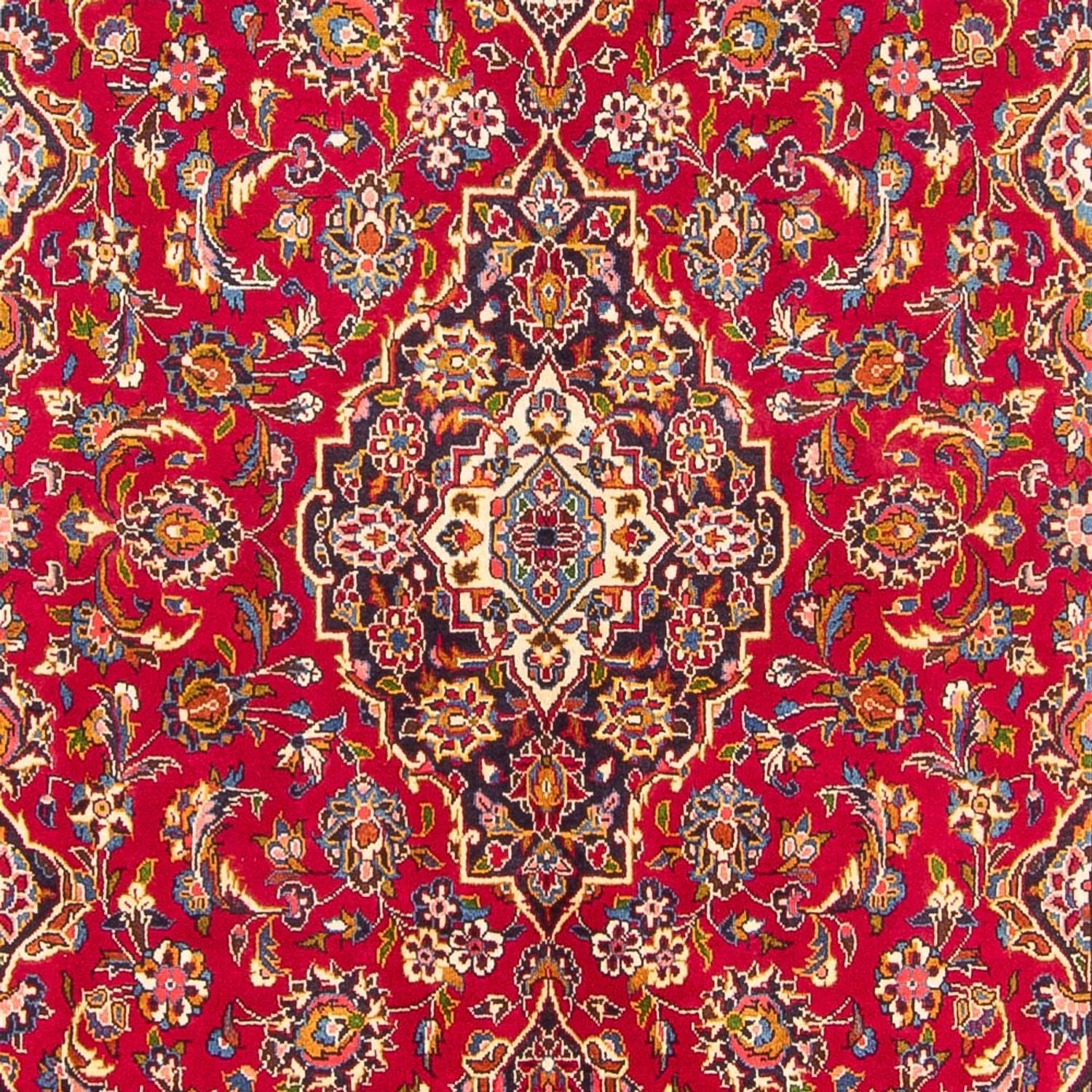 Alfombra persa - Keshan - 316 x 207 cm - rojo
