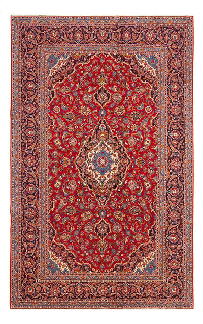 Kashan Alfombra 210x335cm - Alfombra persa - rojo
