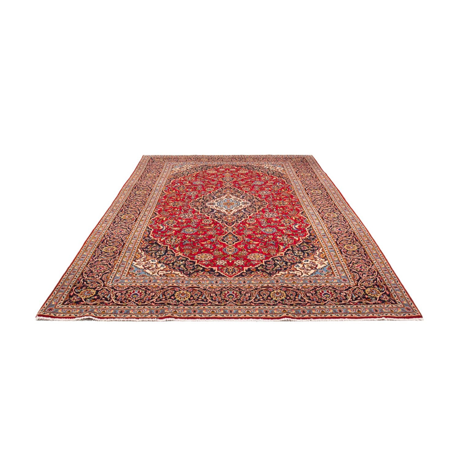 Alfombra persa - Keshan - 332 x 223 cm - rojo