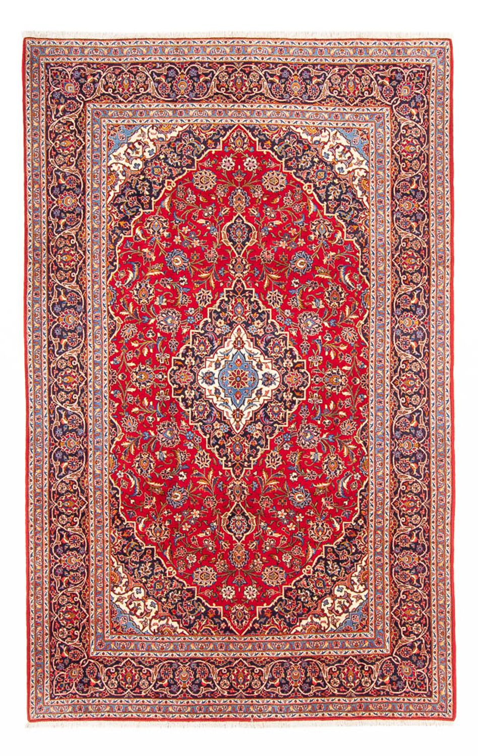 Alfombra persa - Keshan - 340 x 220 cm - rojo
