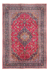 Alfombra persa - Keshan - 337 x 238 cm - rojo