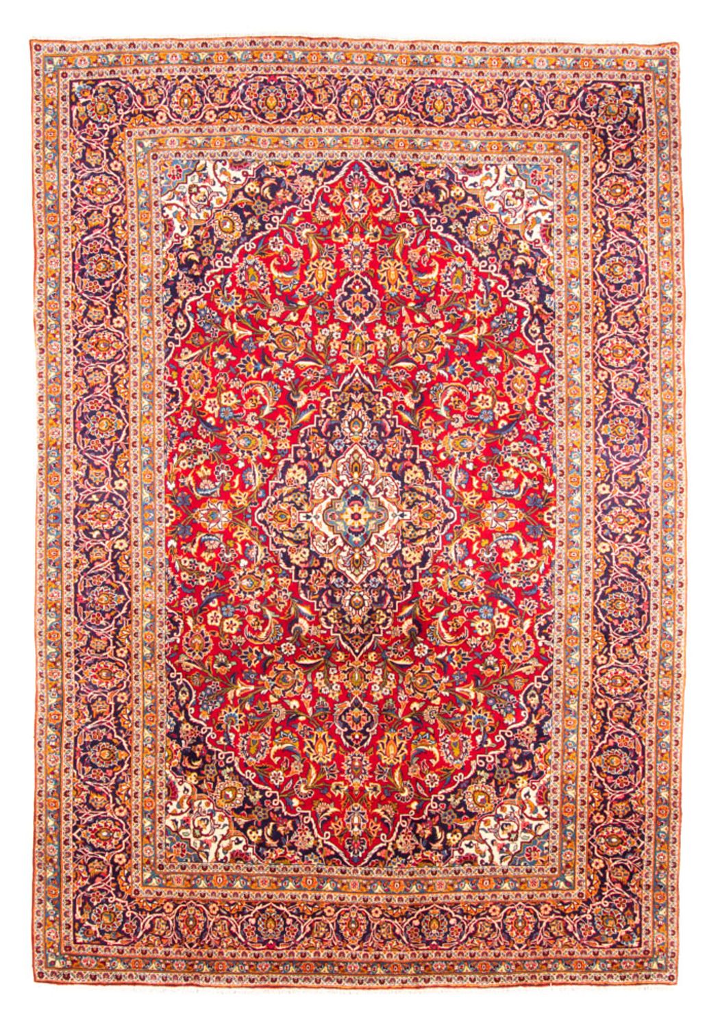 Alfombra persa - Keshan - 345 x 237 cm - rojo