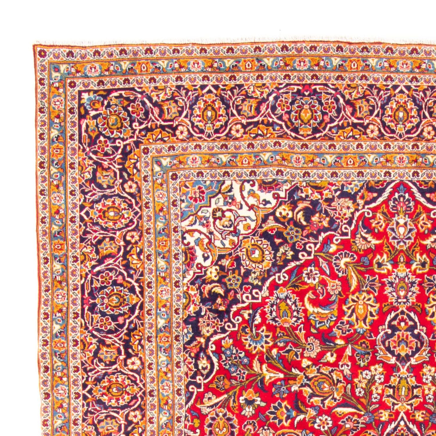 Alfombra persa - Keshan - 345 x 237 cm - rojo