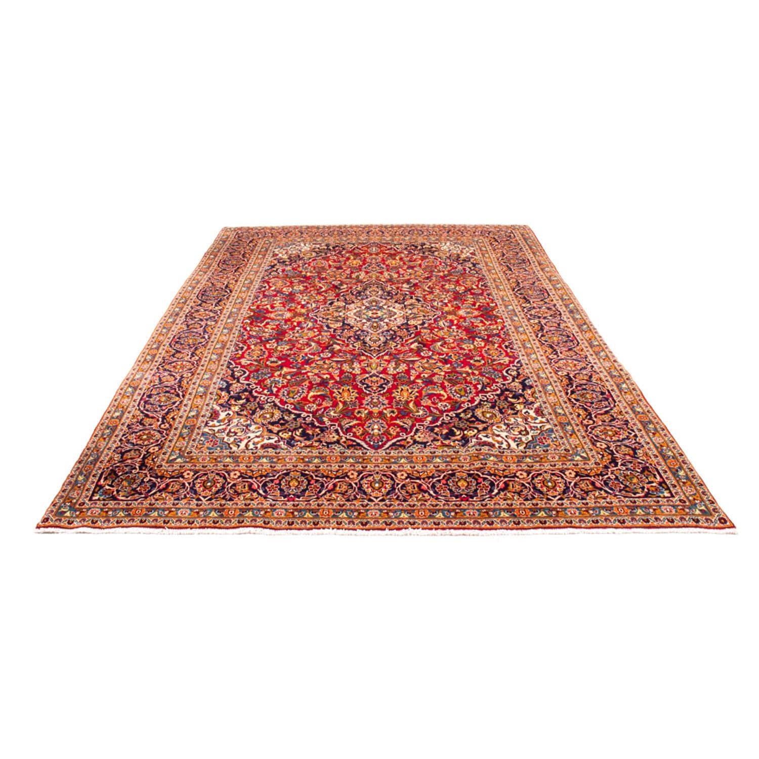 Alfombra persa - Keshan - 345 x 237 cm - rojo
