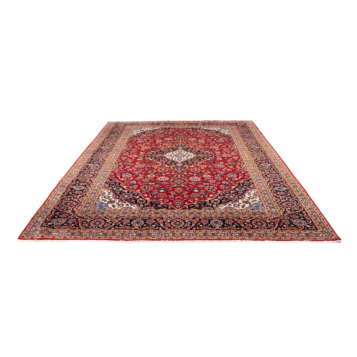 Alfombra persa - Keshan - 341 x 241 cm - rojo
