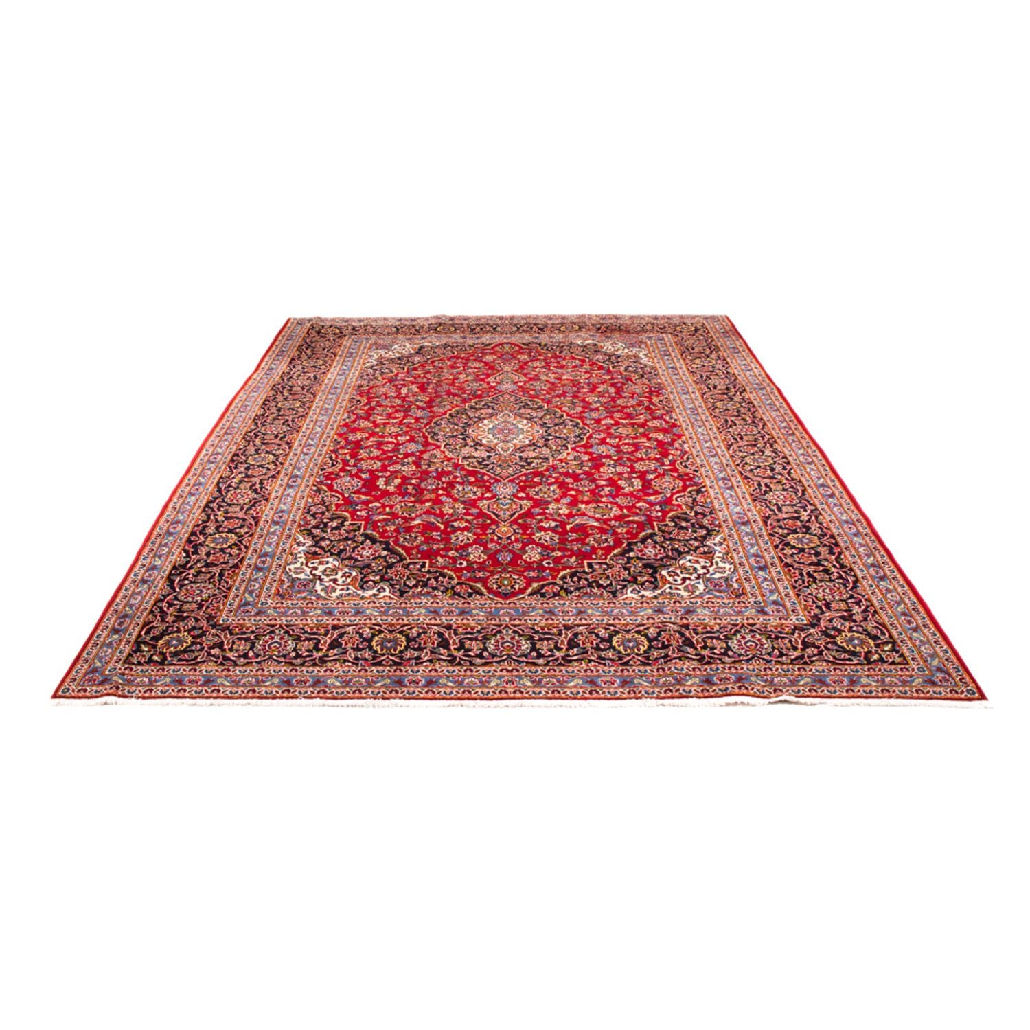 Alfombra persa - Keshan - 340 x 243 cm - rojo