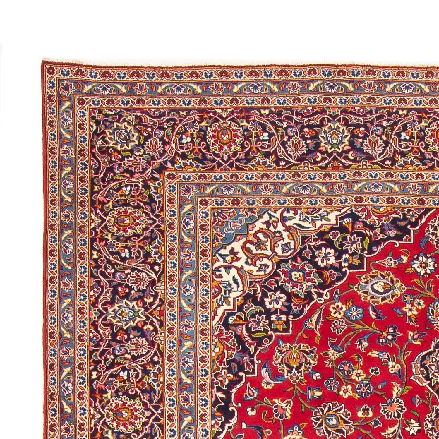 Alfombra persa - Keshan - 337 x 246 cm - rojo