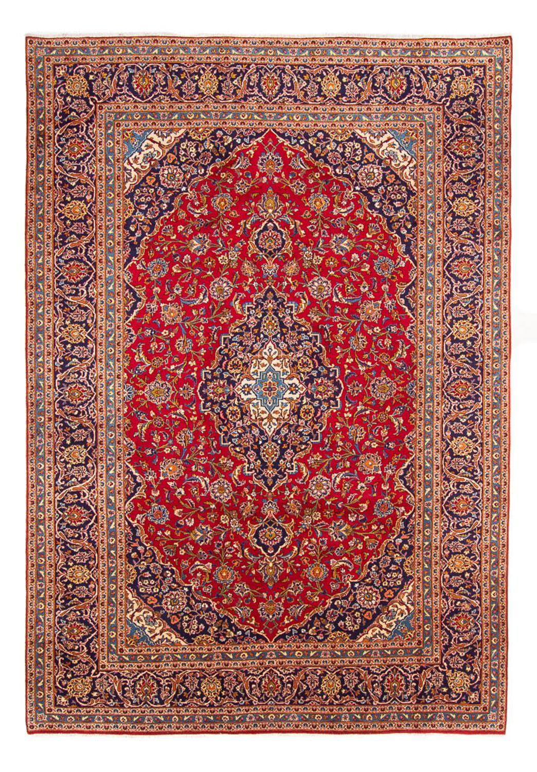 Alfombra persa - Keshan - 343 x 242 cm - rojo