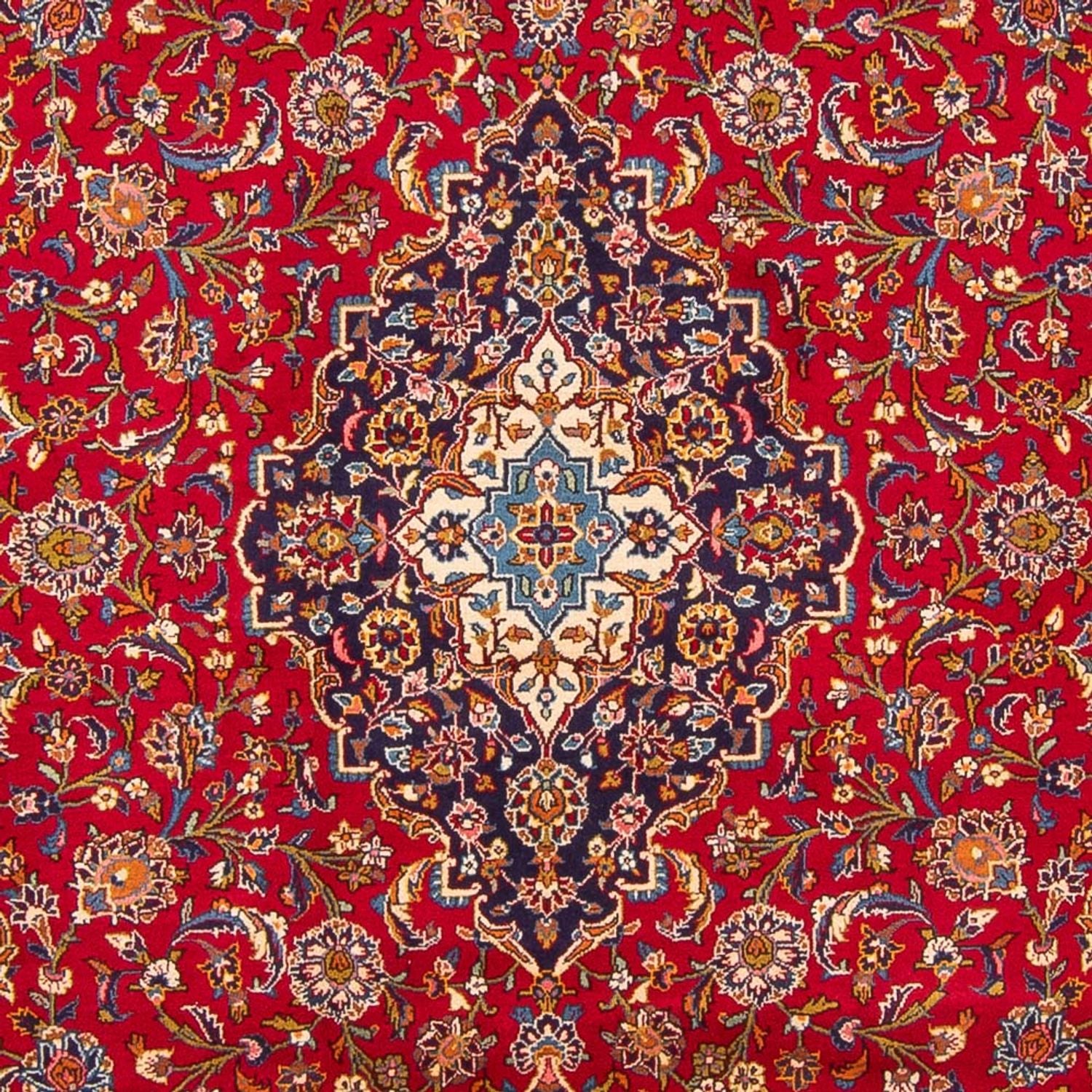 Alfombra persa - Keshan - 343 x 242 cm - rojo