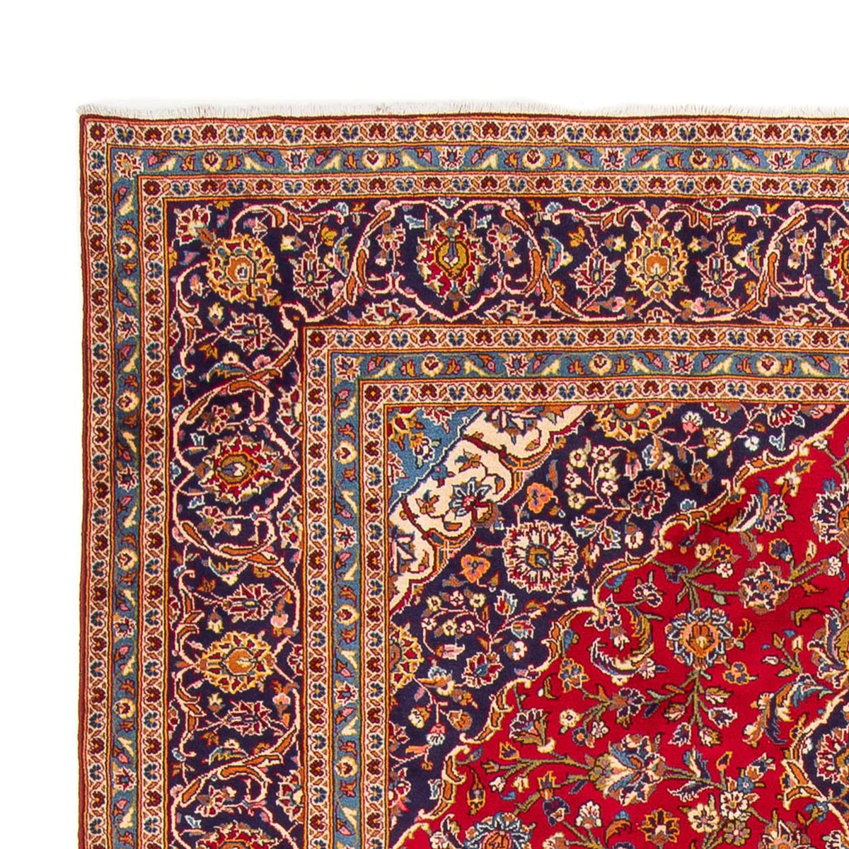 Kashan Alfombra 242x343cm - Alfombra persa - rojo