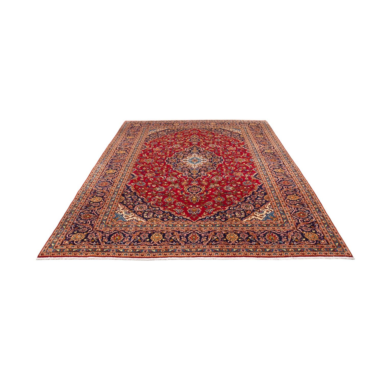 Alfombra persa - Keshan - 343 x 242 cm - rojo