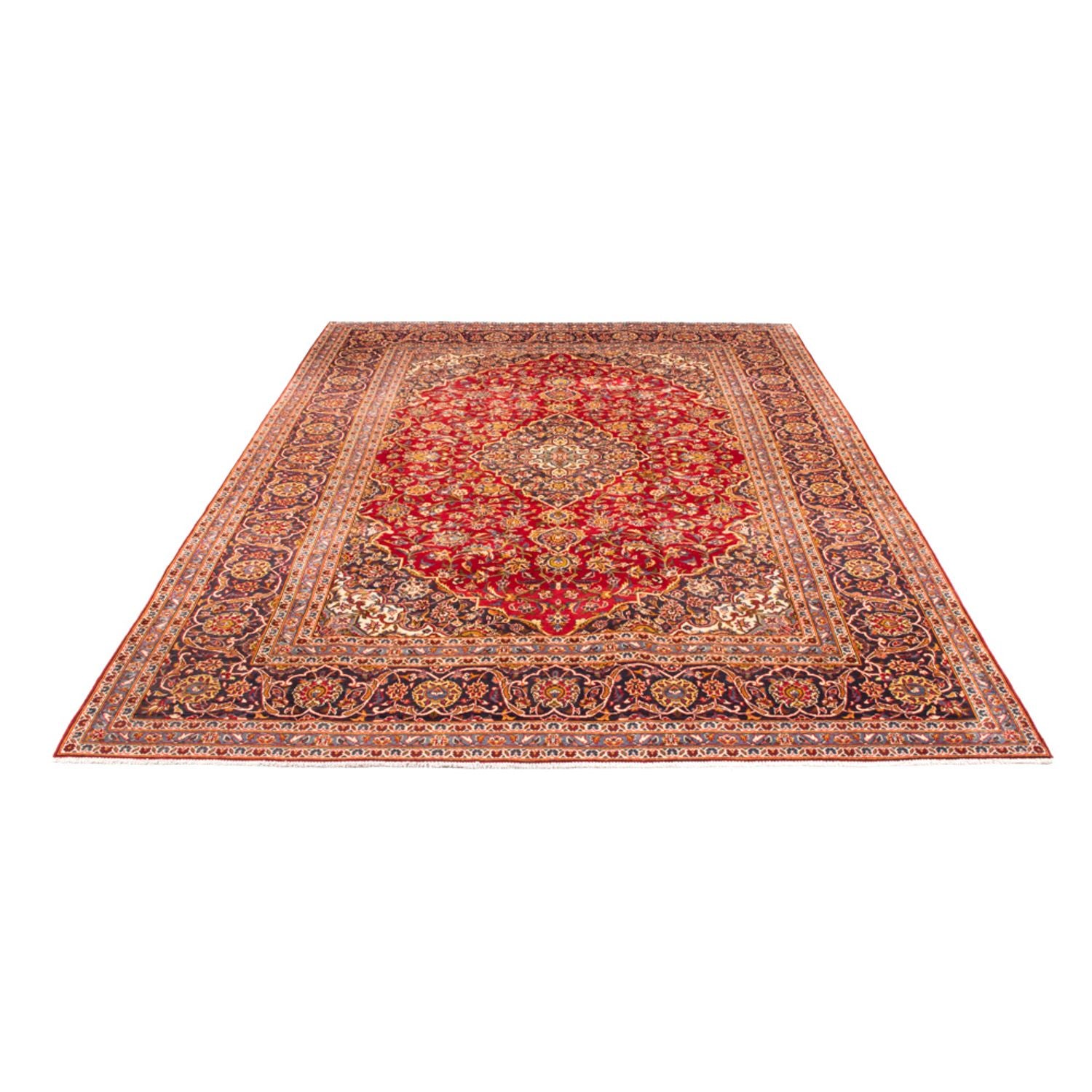 Alfombra persa - Keshan - 344 x 243 cm - rojo