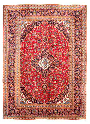 Alfombra persa - Keshan - 340 x 247 cm - rojo