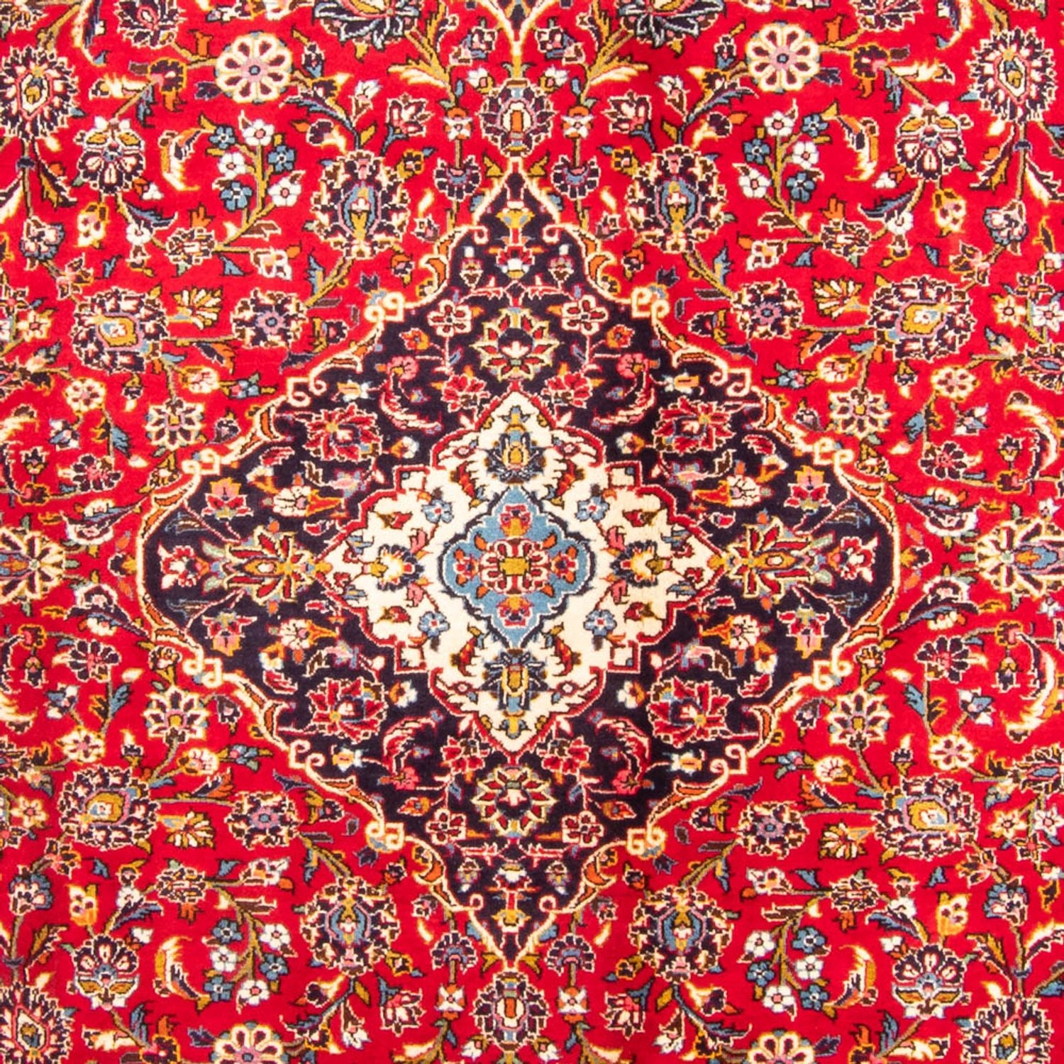 Alfombra persa - Keshan - 340 x 247 cm - rojo