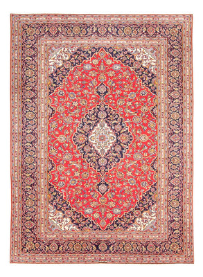 Alfombra persa - Keshan - 345 x 244 cm - rojo