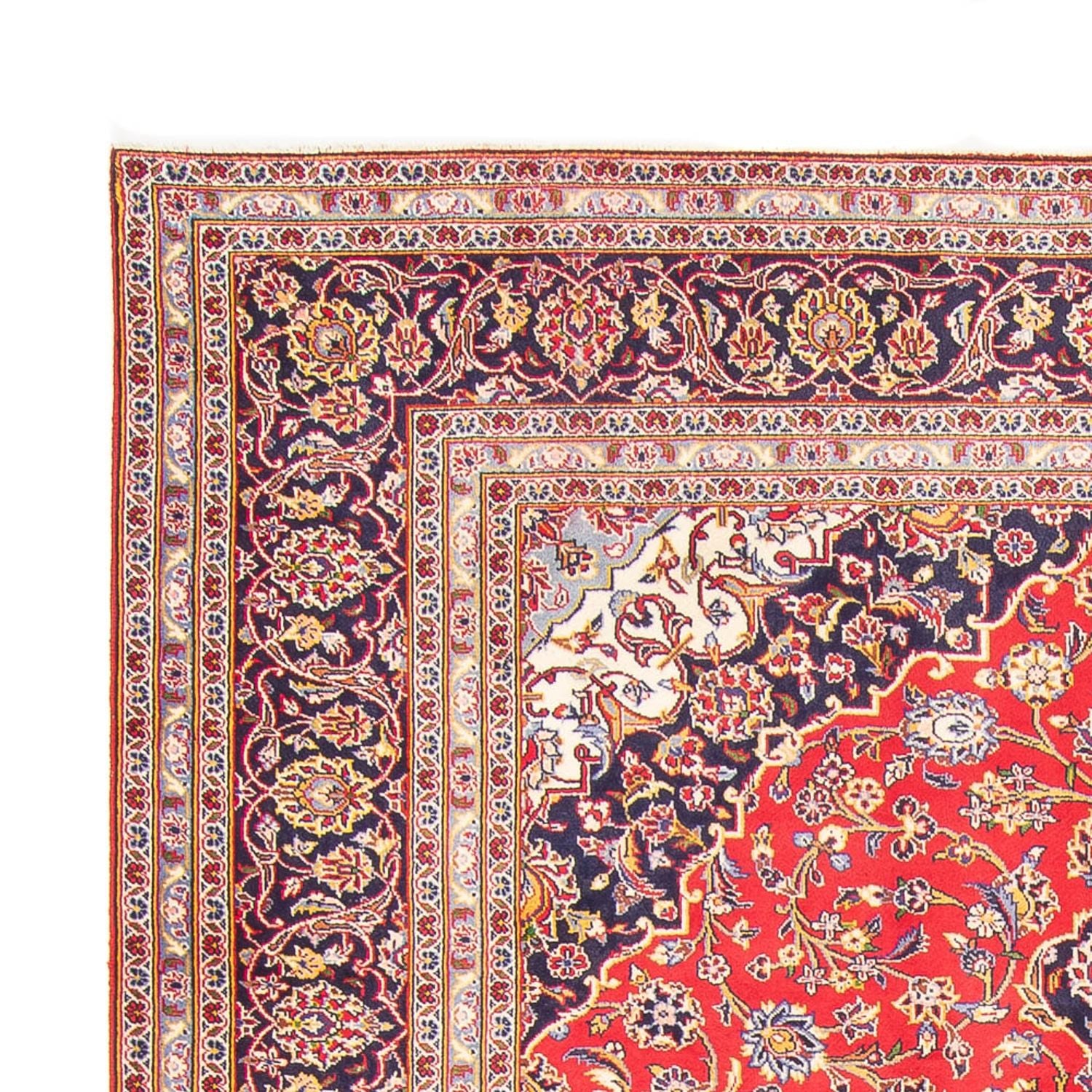 Alfombra persa - Keshan - 345 x 244 cm - rojo