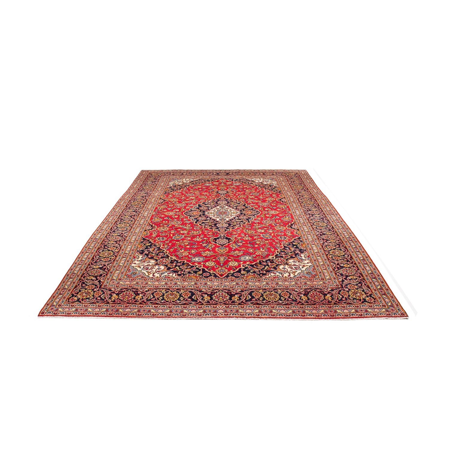 Alfombra persa - Keshan - 345 x 244 cm - rojo
