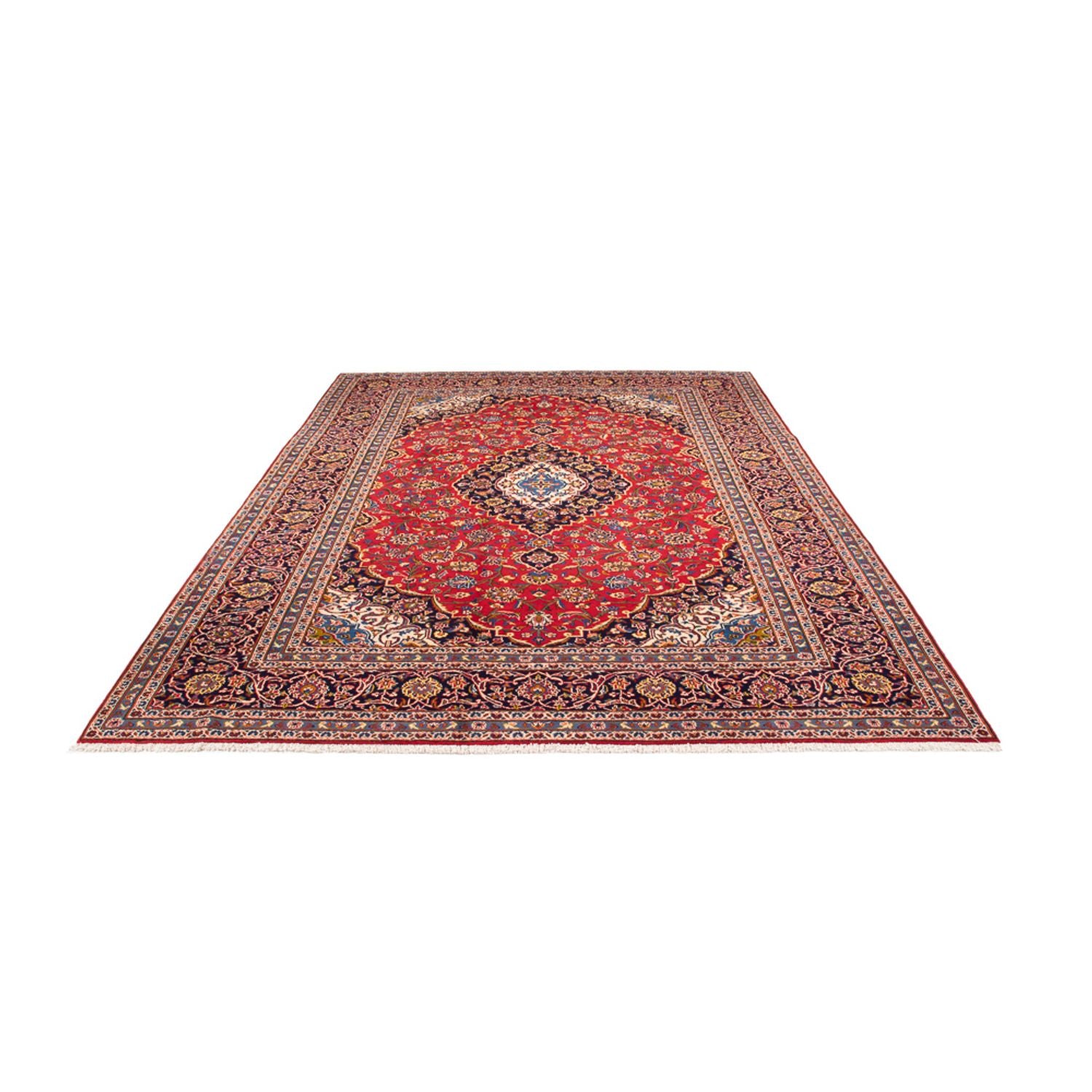Alfombra persa - Keshan - 343 x 247 cm - rojo