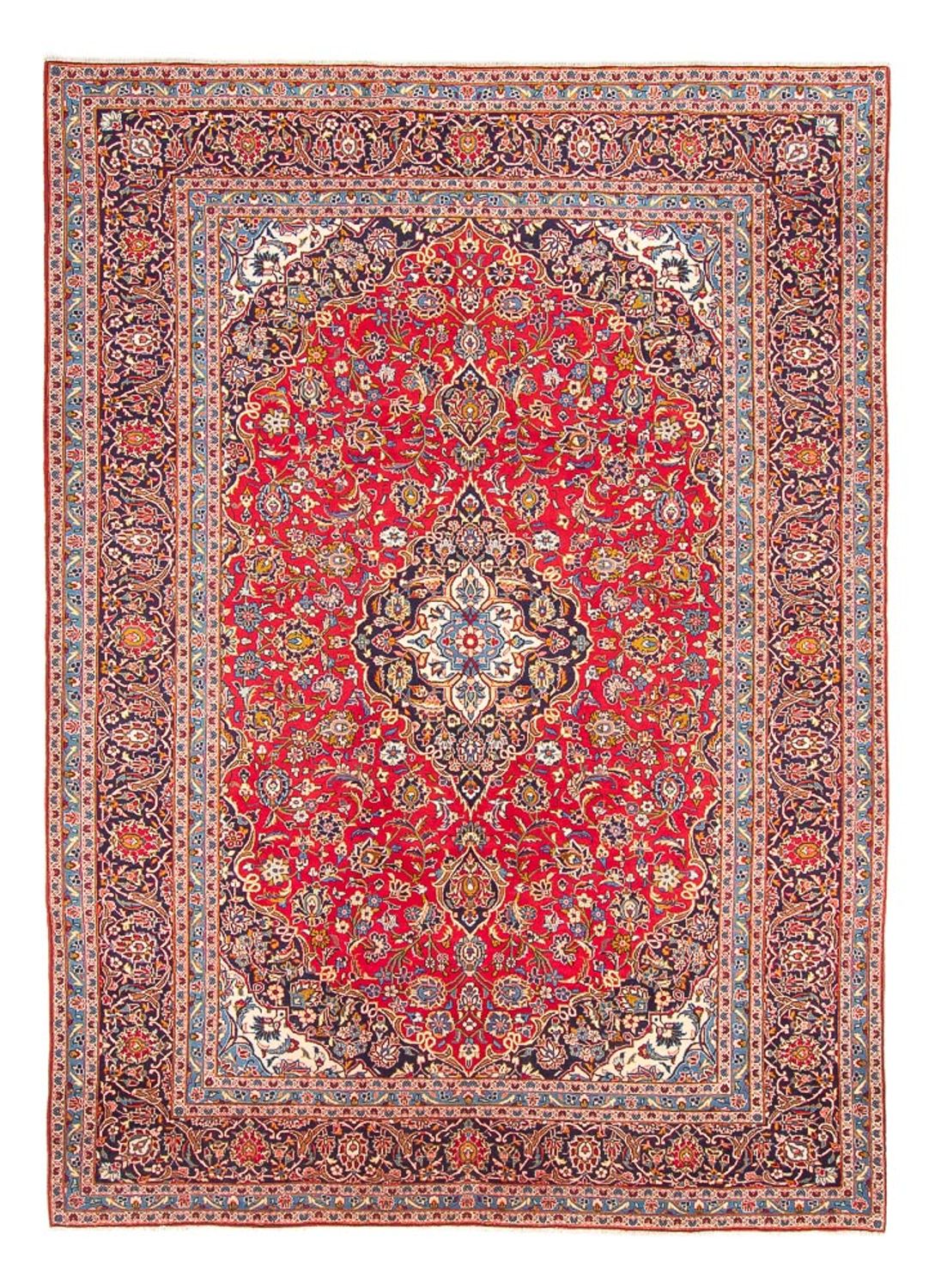 Alfombra persa - Keshan - 343 x 247 cm - rojo