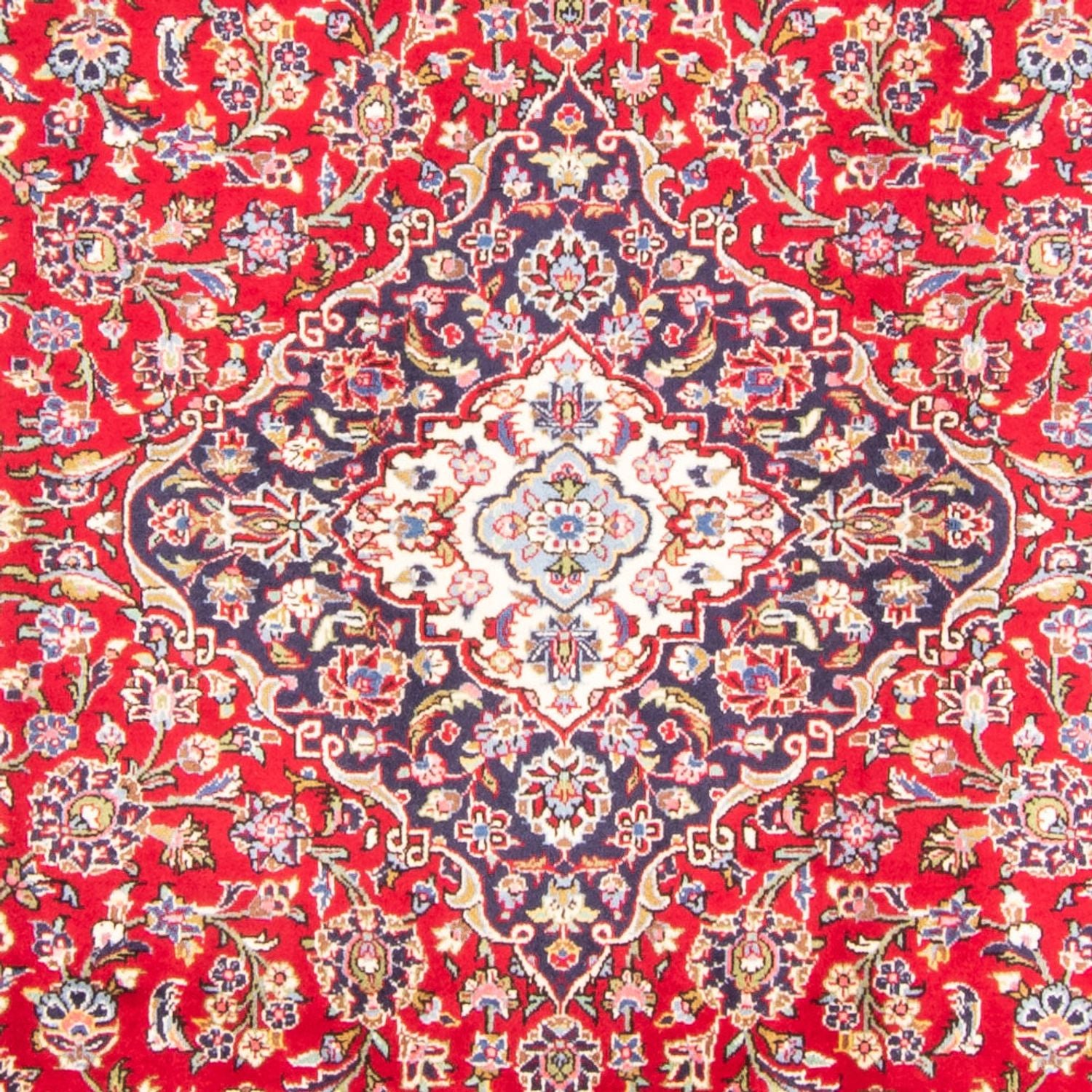 Alfombra persa - Keshan - 349 x 243 cm - rojo