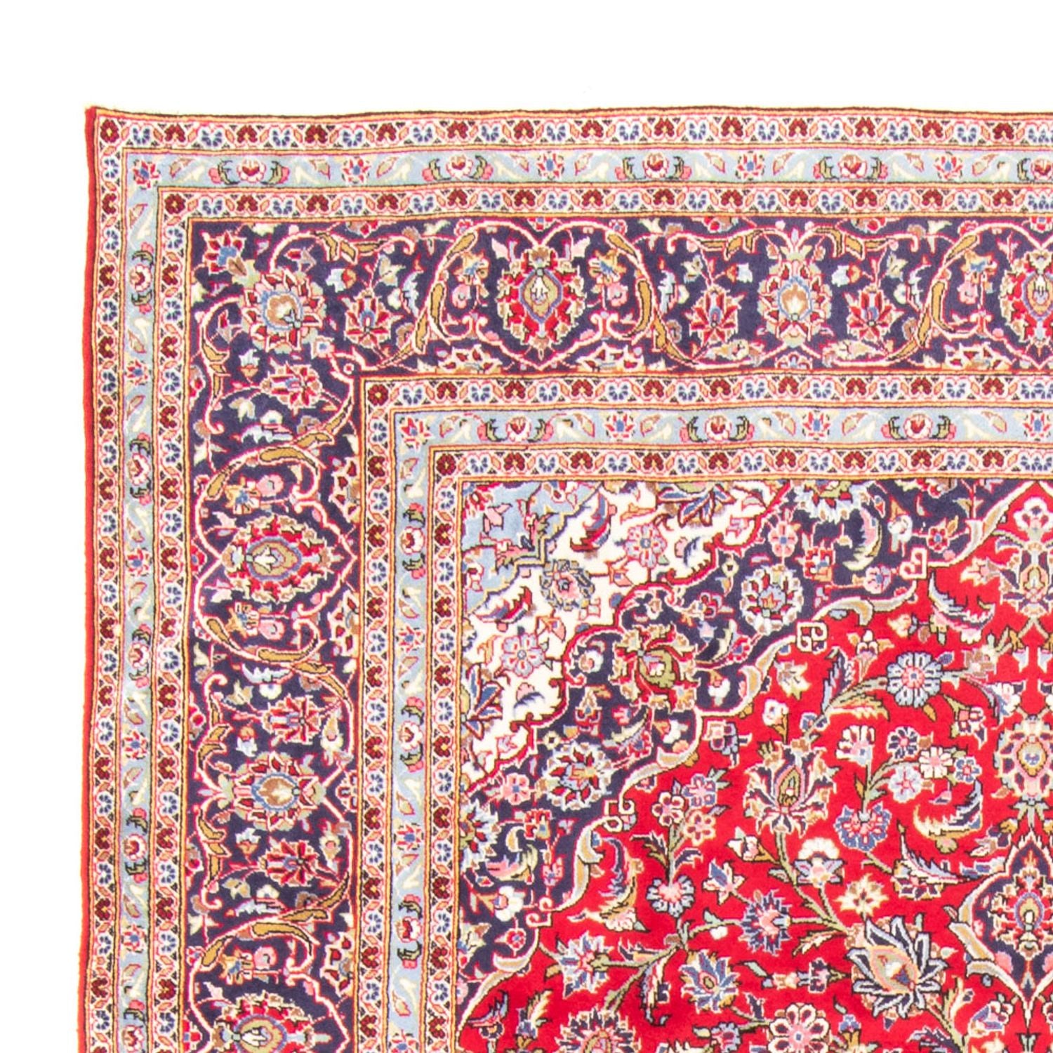 Alfombra persa - Keshan - 349 x 243 cm - rojo