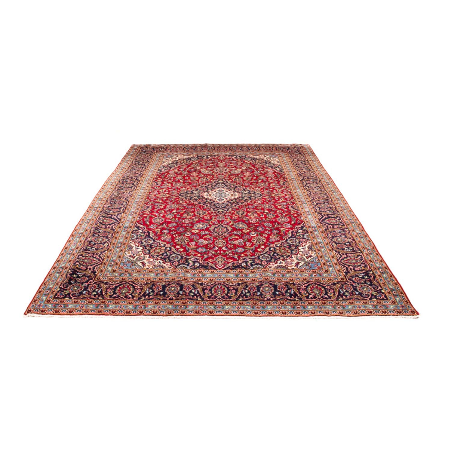 Alfombra persa - Keshan - 349 x 243 cm - rojo