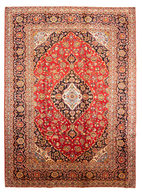 Alfombra persa - Keshan - 343 x 248 cm - rojo