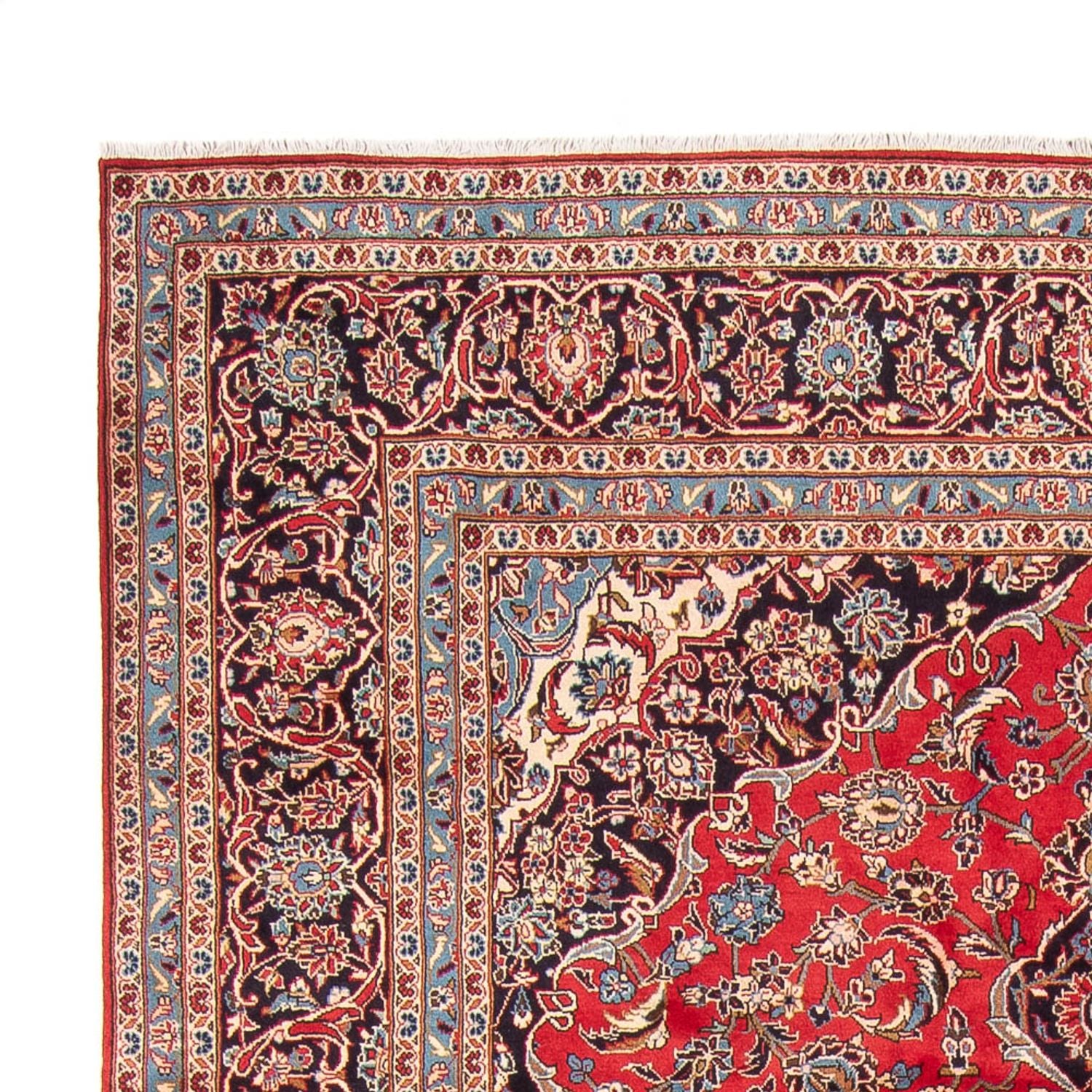 Alfombra persa - Keshan - 348 x 245 cm - rojo