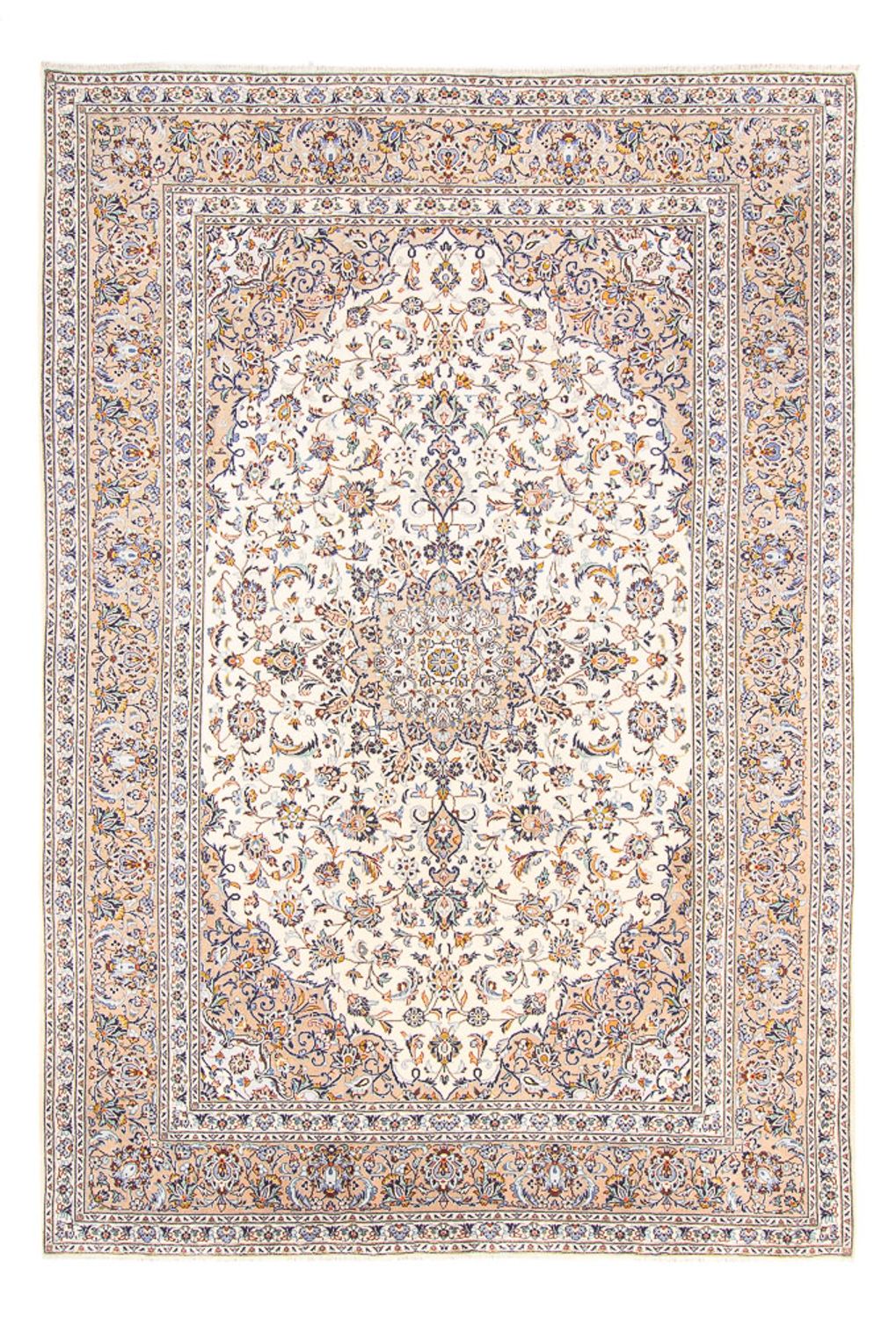 Alfombra persa - Keshan - 356 x 240 cm - crema