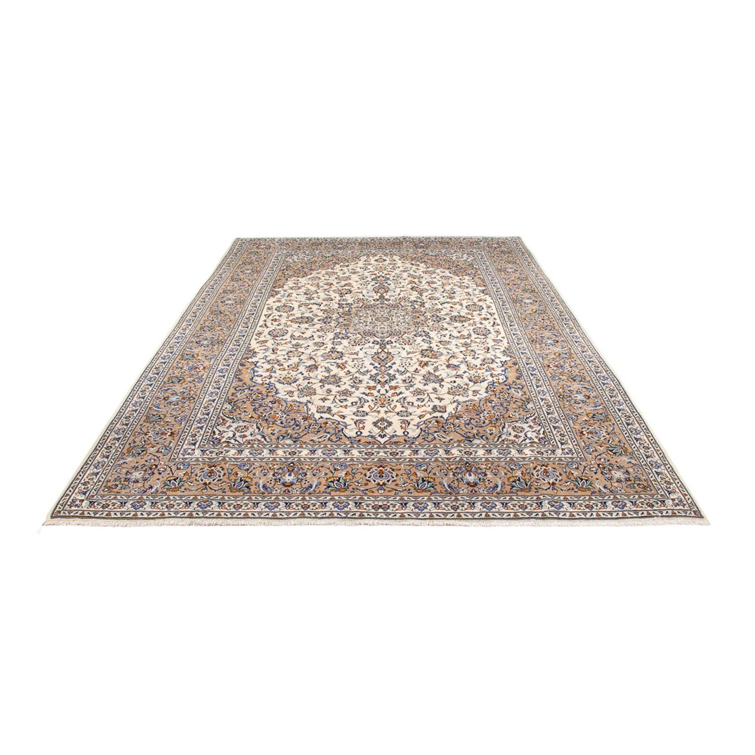 Alfombra persa - Keshan - 356 x 240 cm - crema
