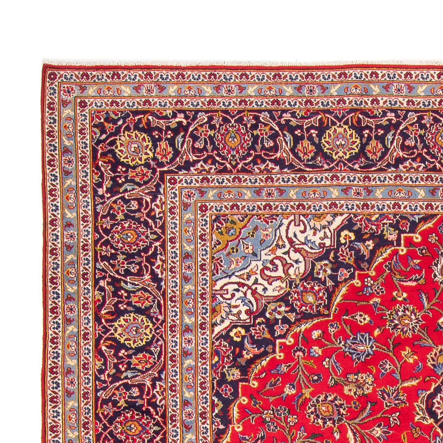 Alfombra persa - Keshan - 346 x 247 cm - rojo