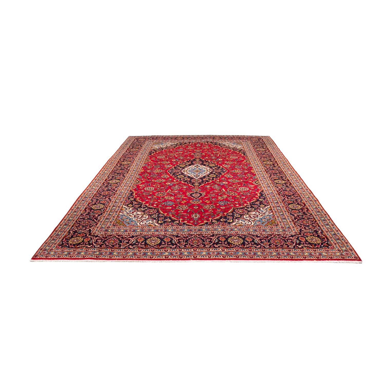 Alfombra persa - Keshan - 346 x 247 cm - rojo