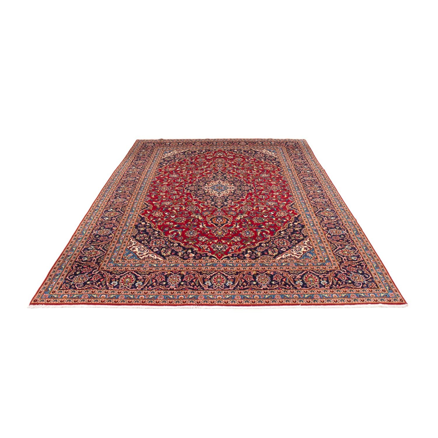 Alfombra persa - Keshan - 348 x 247 cm - rojo
