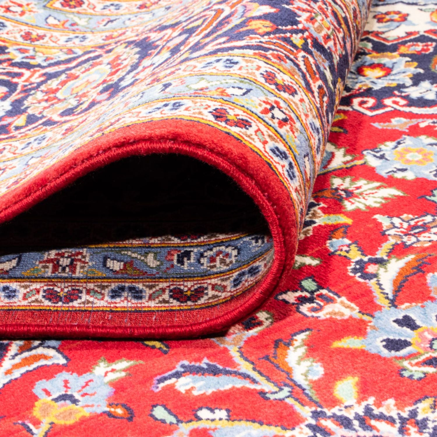 Alfombra persa - Keshan - 349 x 247 cm - rojo